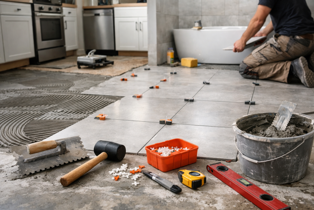 What to Know Before Tiling Your Kitchen or Bathroom Floor